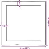 Stolna ploča svjetlosmeđa 40x40x(2-4) cm obrađena hrastovina | shoptok.hr