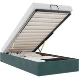 vidaXL Otomanski posteljni okvir brez vzmetnice zelen 100x200 cm žamet | Shoptok.si