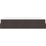  Konstrukcija postelje Temno rjava 140 x 200 cm blago | Shoptok.si