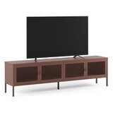 Marckeric Bordo rdeča kovinska TV omarica 160x50x35 cm Fayna – | Shoptok.si