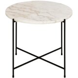 Actona Okrogla stranska mizica z marmorno mizno ploščo ø 52 cm Avila – | Shoptok.si