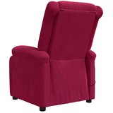  Masažna fotelja crvena boja vina baršunasta | shoptok.hr