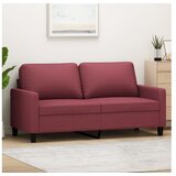 vidaXL Kavč dvosed vinsko rdeč 140 cm blago Cene