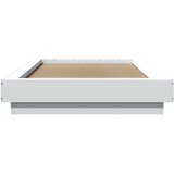  Okvir za krevet s LED svjetlima bijeli 90 x 190 cm drveni | Eponuda.com