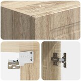  Ormar za montažu na zid 33 x 34,5 x 90 cm Konstruirano drvo | shoptok.hr