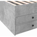  Okvir kreveta s pohranom s ladicama Betonska siva 80 x 200 cm | shoptok.hr