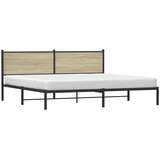  Metalni okvir kreveta bez madraca boja hrasta sonome 200x200 cm | shoptok.hr