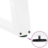  Noge za klub stolić U-oblik 2 kom Bijele 40 x (30-31) cm Čelik | shoptok.hr