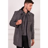 Dewberry PLT8335 MEN'S COAT-DIAGONAL GREY | Shoptok.si