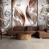  Samoljepljiva foto tapeta - Brown and Diamonds 245x175 Cijene
