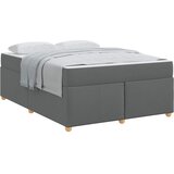  Krevetna konstrukcija Tamno siva 160 x 200 cm tkanina | shoptok.hr
