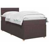  Boxspring krevet s madracem Tamno smeđa 100 x 200 cm Tkanina - Tamno smeđa 100 x 200 cm Dizajn linija | shoptok.hr