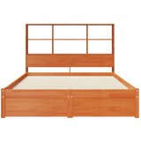 Krevet s okvirom i spremnikom s uzglavljem Vosak Smeđa - Vosak smeđa 140 x 190 cm | shoptok.hr