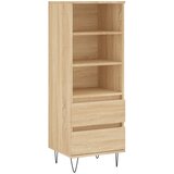 Maison Chic Visoka omara - Komoda - Predalnik sonoma hrast 40x36x110 cm inženirski les, (21720365) | Shoptok.si