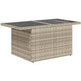  9-delni vrtni kavni set z blazinami svetlo sivi poli ratan, (22090762) | Shoptok.si