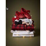 Sinsay Midi haljina sa škotskim uzorkom i božićnim motivom | shoptok.hr