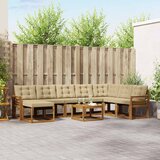  Set vanjskih sofa 9 kom. Prirodna i bež | shoptok.hr