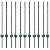  Stup za ogradu 11 pcs Zelena 120 cm Čelik | shoptok.hr