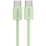 Hama Data Fabric USB-C kabel 1m zelene barve, (5000262036) | Shoptok.si