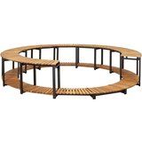  Ograda za vruću kupku 273 x 53 cm od masivnog bagremovog drva | shoptok.hr