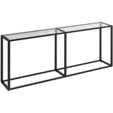 vidaXL Konzolni stol prozirni 200 x 35 x 75,5 cm od kaljenog stakla | shoptok.hr