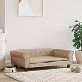 vidaXL Krevet za pse cappuccina 95 x 55 x 30 cm od umjetne kože Cijene