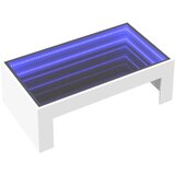  Stolić s beskonačnim LED svjetlima bijeli 90x50x30 cm | Eponuda.com