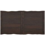 Stolna ploča tamnosiva 120x60x6 cm obrađena masivna hrastovina | shoptok.hr