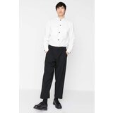 Trendyol Black Men's Palazzo Wide Cut Wide Leg Pleated Trousers | Shoptok.si