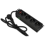 LAN-TEC PD.0401.001 - 10" napajalna plošča 1U, 4 x 230 v, stikalo Cene
