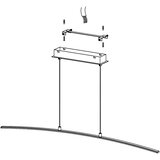 Eglo Lasana visilica/1, led, 14w, d 900, alu/hrom bela | Eponuda.com