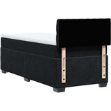 vidaXL Box spring krevet s madracem crni 100x200 cm baršunasti | shoptok.hr