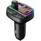 Kettz Paya FM Transmiter za kola 2u1, 2×USB QC3.1 + Type-C, LED Cene