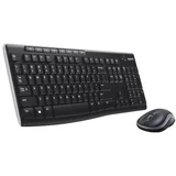 Logitech Mk270 brezžična črna slovenska tipkovnica