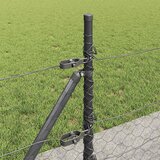  Heksagonalna ograda s betonskom osnovom 100 x 0,4 m Siva Mreža | shoptok.hr