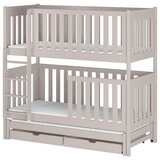 Molarem Home Drveni dječji krevet na kat Emilka s tri kreveta i ladicom - kašmir - 160x80 cm - Madrac PE pjena 8 cm-spužvasti madrac | shoptok.hr