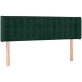  Uzglavlje s ušima tamnozeleno 147x16x78/88 cm baršunasto | shoptok.hr