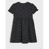 Sinsay Točkasta babydoll haljina s ukrasnim ovratnikom | shoptok.hr