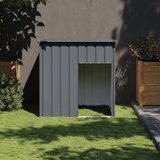 vidaXL Pasja uta s streho antracitna 110x103x109 cm pocinkano jeklo Cene