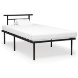 vidaXL Posteljni okvir črn kovinski 100x200 cm, (20648048) Cene