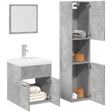 Maison Chic Kopalniško pohištvo - Kopalniški sestavi 4 kosa betonsko sive barve konstruiran les, (21788353) | Shoptok.si