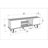 Hanah home Hanah Kućni TV komoda Ekvador, 154,4x56,6x31,3 cm, Orah | Eponuda.ba