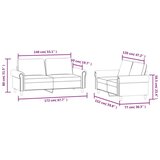 vidaXL 2-dijelni set sofa s jastucima smeđi baršunasti | shoptok.hr