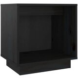  Nočna omarica 2 kosa črna 40x30x40 cm trdna borovina, (20732333) | Shoptok.si