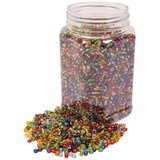 Playbox prozoren barvni komplet steklenih kroglic 4mm 500g | Shoptok.si