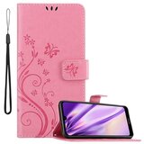 Cadorabo Huawei Y6 2019 v klasična zlata - ovitek v cvetličnem dizajnu z magnetnim zapiranjem, stoječo funkcijo in režami za kartice, (20562371) | Shoptok.si