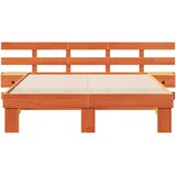  Krevetna konstrukcija Smeđa 160 x 200 cm Čvrsto borovo drvo | shoptok.hr