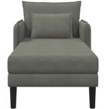  Preveliki šezlong Svjetlosiva Baršunasta tkanina - Svjetlosiva 71 cm | shoptok.hr