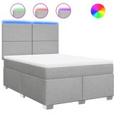  Krevet box spring s madracem svjetlosiva 160x200 cm tkanina | shoptok.hr