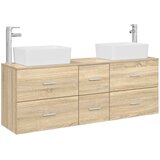  Set ormarića za kupaonicu 3 kom. Hrast sonoma 53 x 34,5 x 63 cm | shoptok.hr